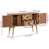Sideboard 110x30x70 cm Solid Wood Mango