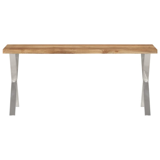 Bench with Live Edge 105 cm Solid Wood Acacia