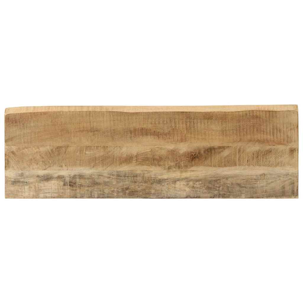Console Table with Live Edge 105x33x76 cm Solid Wood Mango