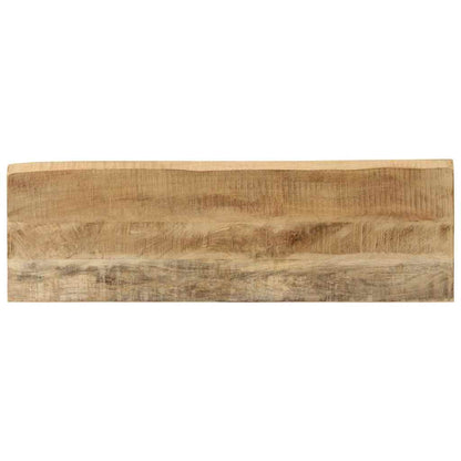 Console Table with Live Edge 105x33x76 cm Solid Wood Mango