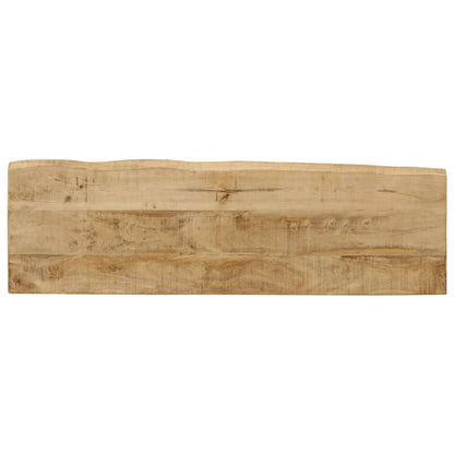 Console Table with Live Edge 105x33x76 cm Solid Wood Mango