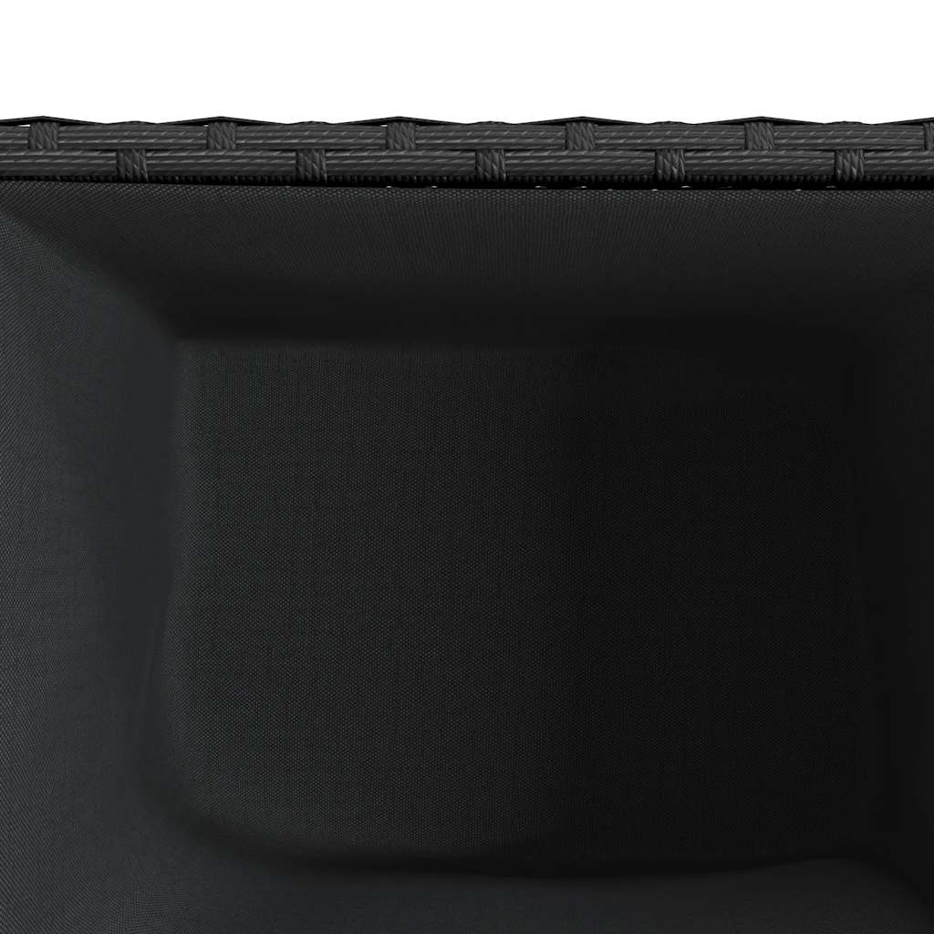 Garden Planters 2 pcs Black 36x30x32 cm Poly Rattan