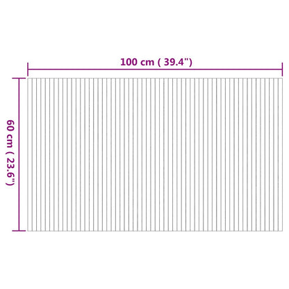 Rug Rectangular Nature 60x100 cm Bamboo