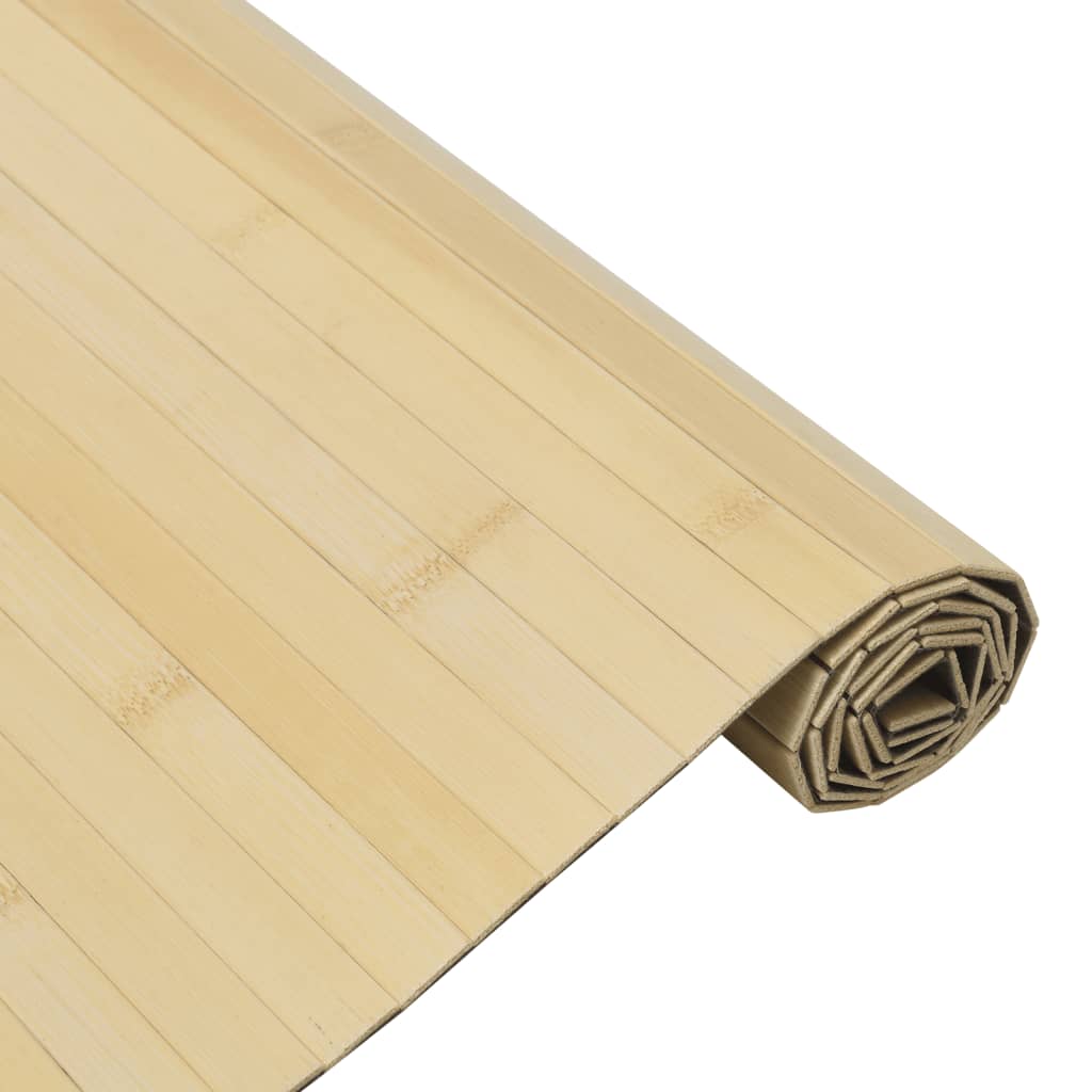 Rug Rectangular Light Nature 60x100 cm Bamboo