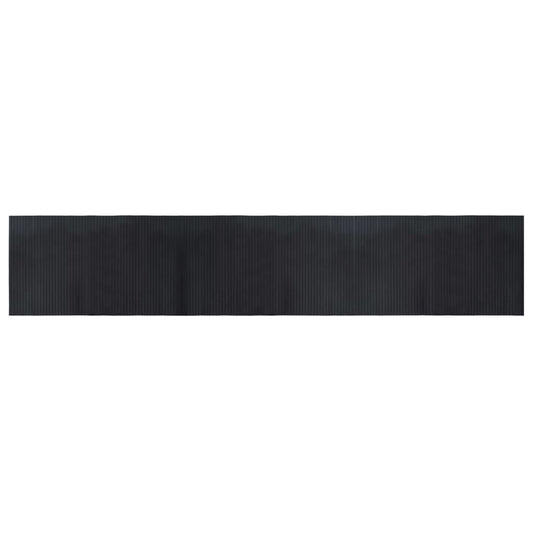 Rug Rectangular Black 60x300 cm Bamboo