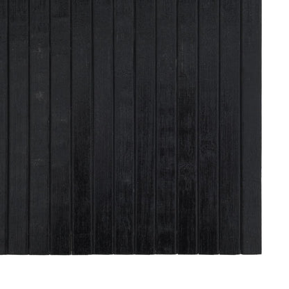 Rug Rectangular Black 60x300 cm Bamboo