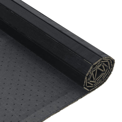 Rug Rectangular Black 60x400 cm Bamboo