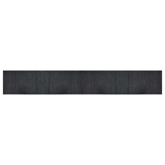 Rug Rectangular Grey 60x400 cm Bamboo