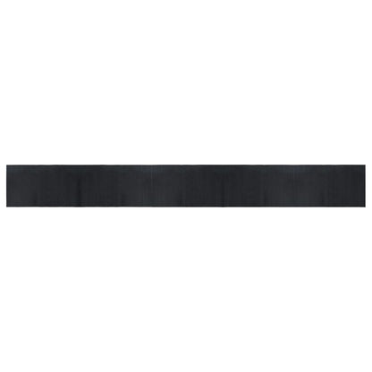 Rug Rectangular Black 60x500 cm Bamboo
