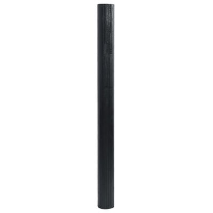 Rug Rectangular Black 60x500 cm Bamboo