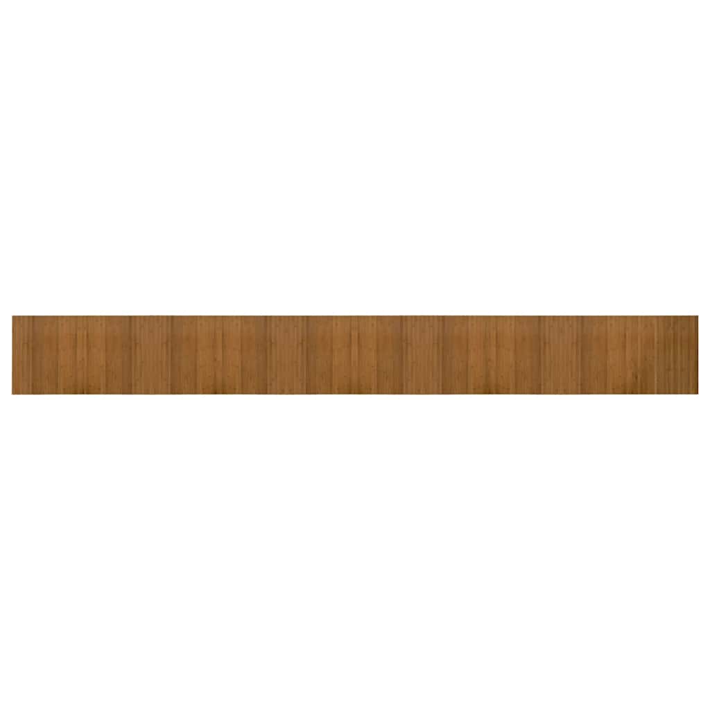 Rug Rectangular Brown 60x500 cm Bamboo