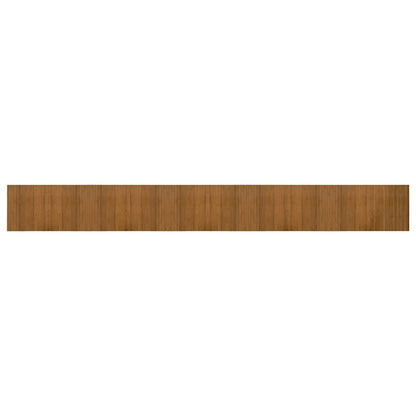 Rug Rectangular Brown 60x500 cm Bamboo