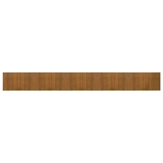 Rug Rectangular Brown 60x500 cm Bamboo