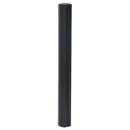 Rug Rectangular Black 70x400 cm Bamboo