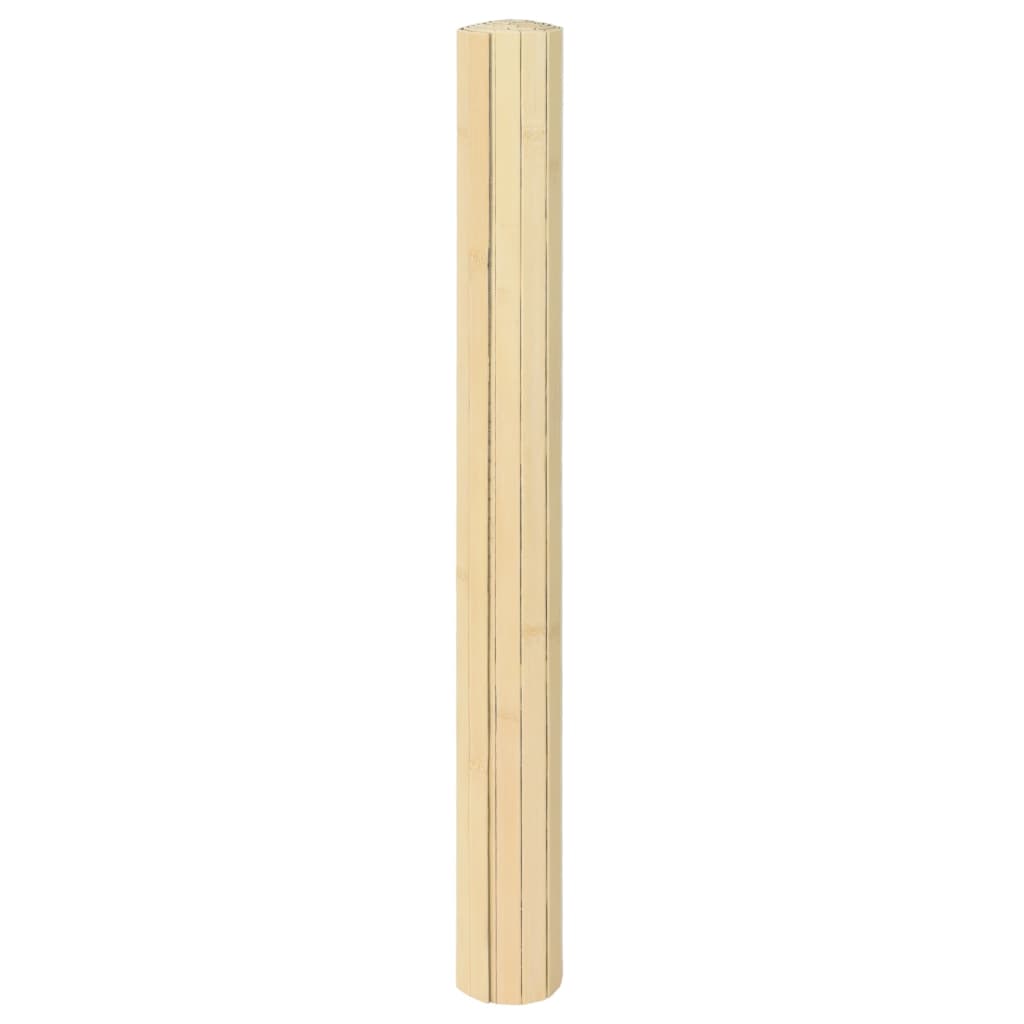 Rug Rectangular Light Nature 70x400 cm Bamboo