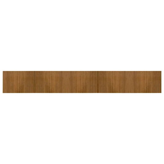Rug Rectangular Brown 70x500 cm Bamboo