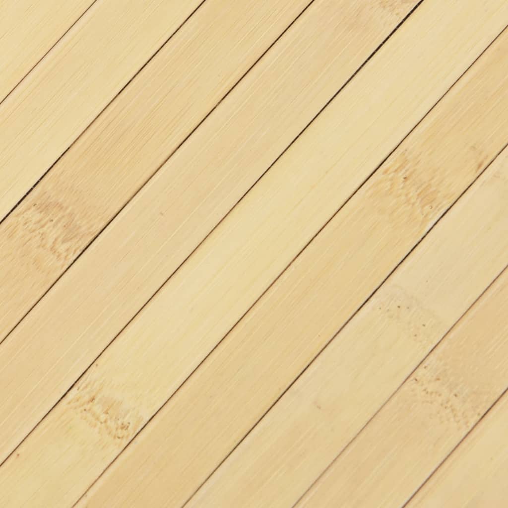 Rug Rectangular Light Nature 70x500 cm Bamboo