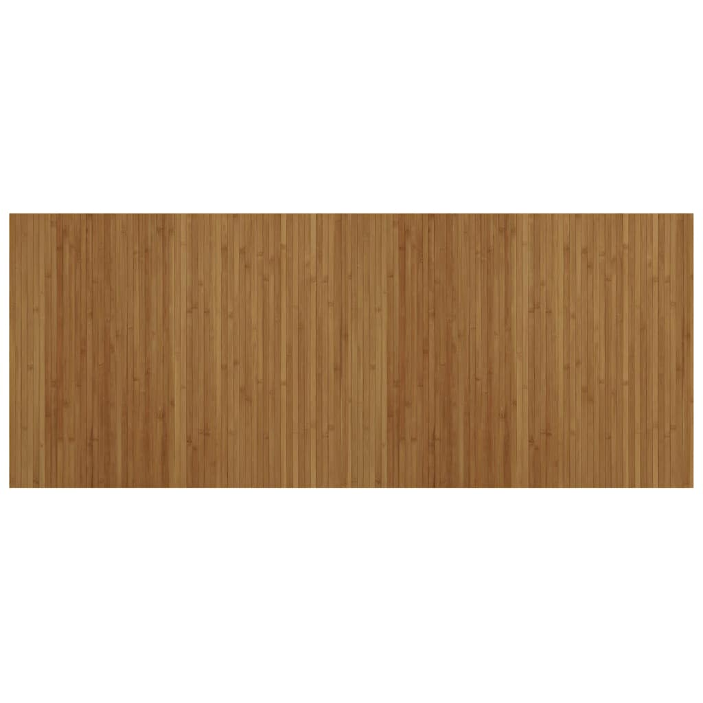 Rug Rectangular Brown 80x200 cm Bamboo