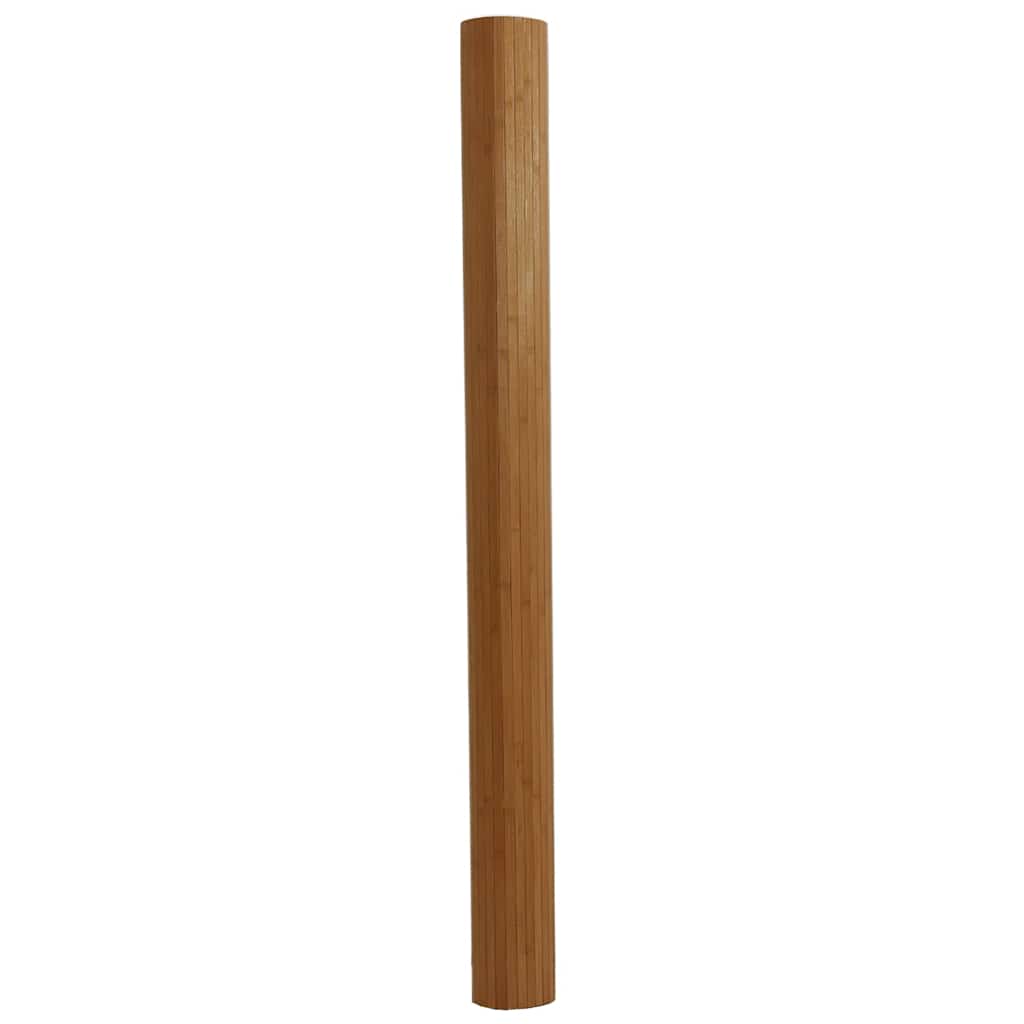 Rug Rectangular Brown 80x200 cm Bamboo