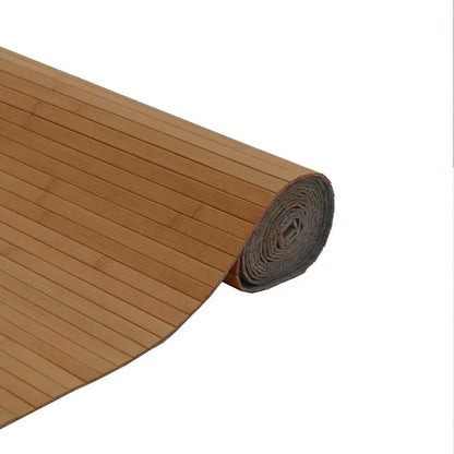 Rug Rectangular Brown 80x200 cm Bamboo