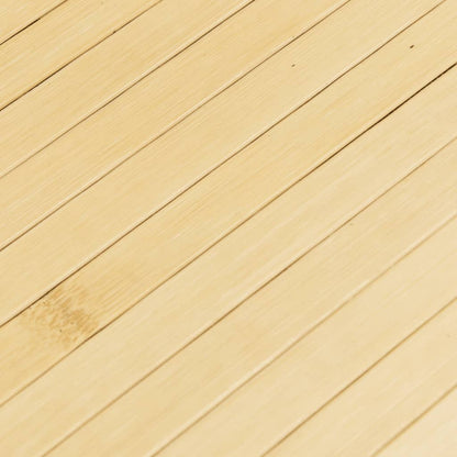 Rug Rectangular Light Nature 80x200 cm Bamboo