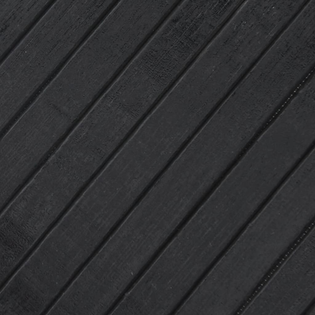 Rug Rectangular Grey 80x200 cm Bamboo
