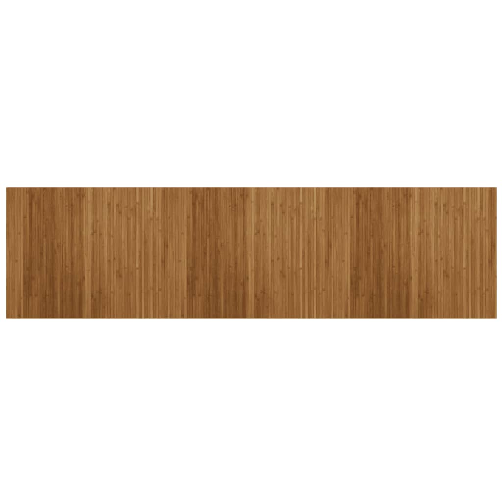 Rug Rectangular Brown 80x300 cm Bamboo