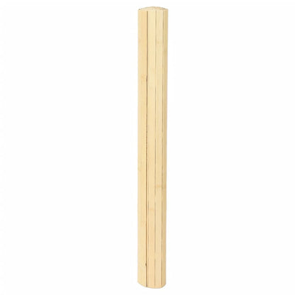 Rug Rectangular Light Nature 80x300 cm Bamboo