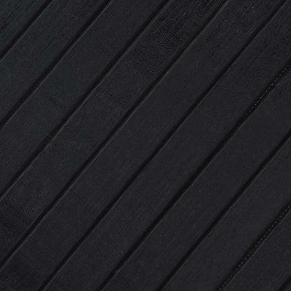 Rug | Black | Bamboo, Polypropylene | Large | Rug | Rectangular | Modern