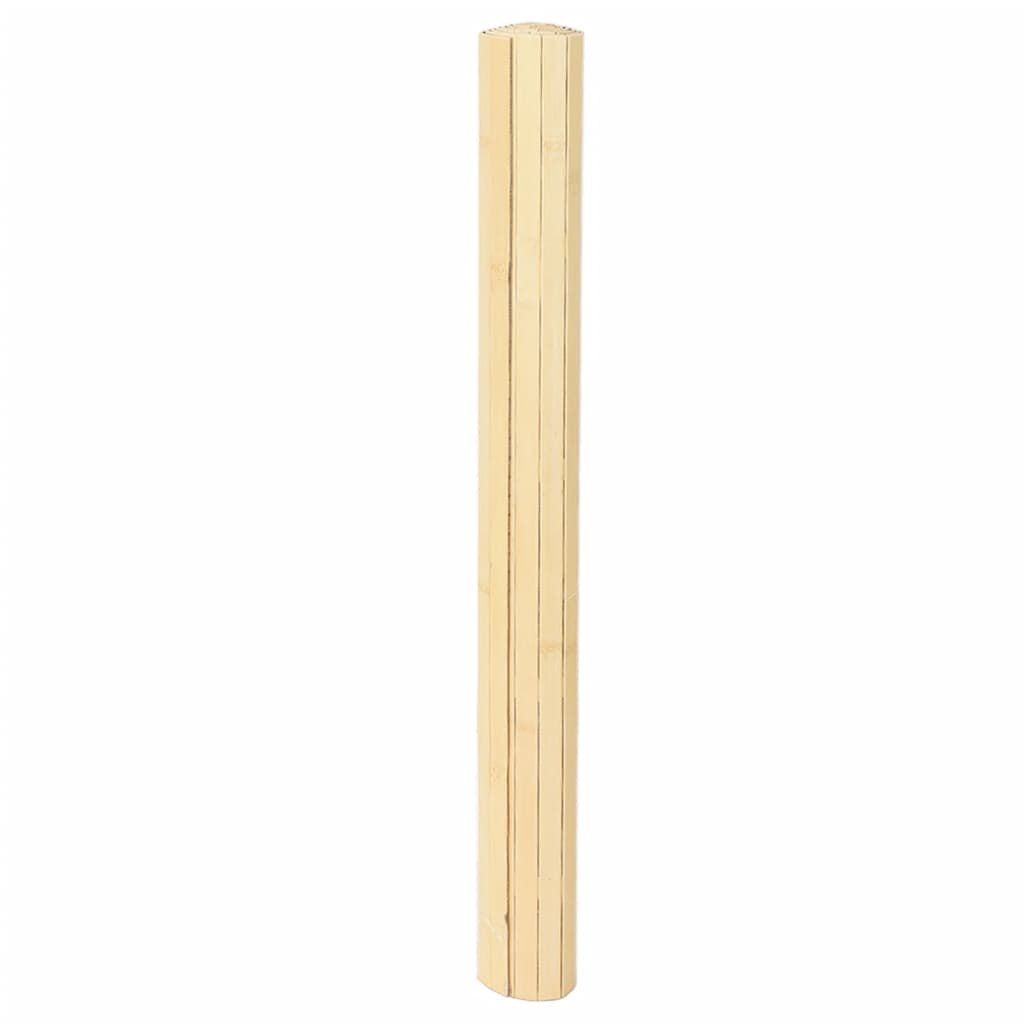 Rug Rectangular Light Nature 80x400 cm Bamboo