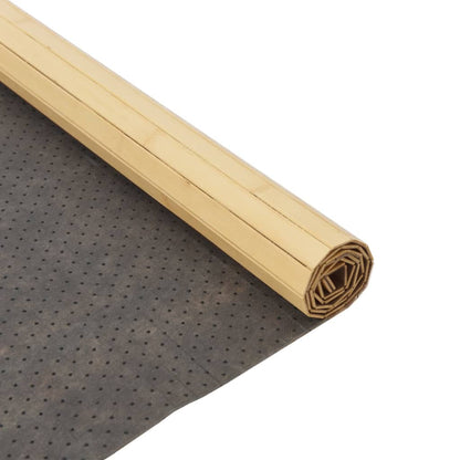 Rug Rectangular Light Nature 80x400 cm Bamboo