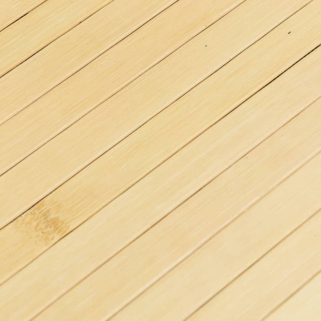 Rug Rectangular Light Nature 80x400 cm Bamboo