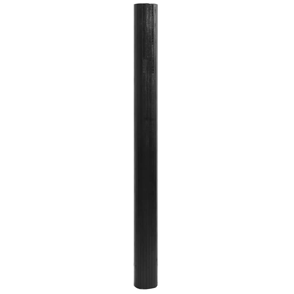 Rug | Black | Bamboo, Polypropylene | 80x500 cm | Non-slip | Rug
