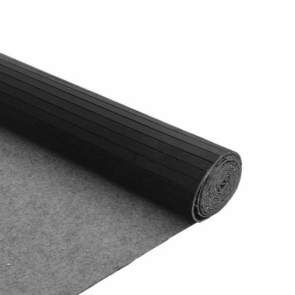 Rug | Black | Bamboo, Polypropylene | 80x500 cm | Non-slip | Rug