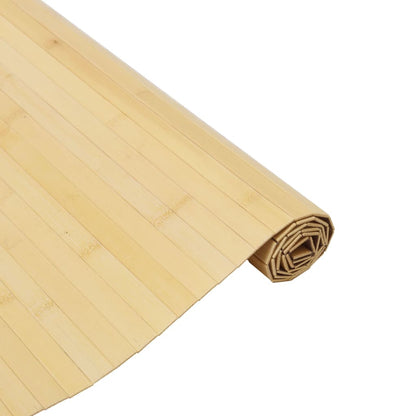Rug Rectangular Light Nature 80x500 cm Bamboo