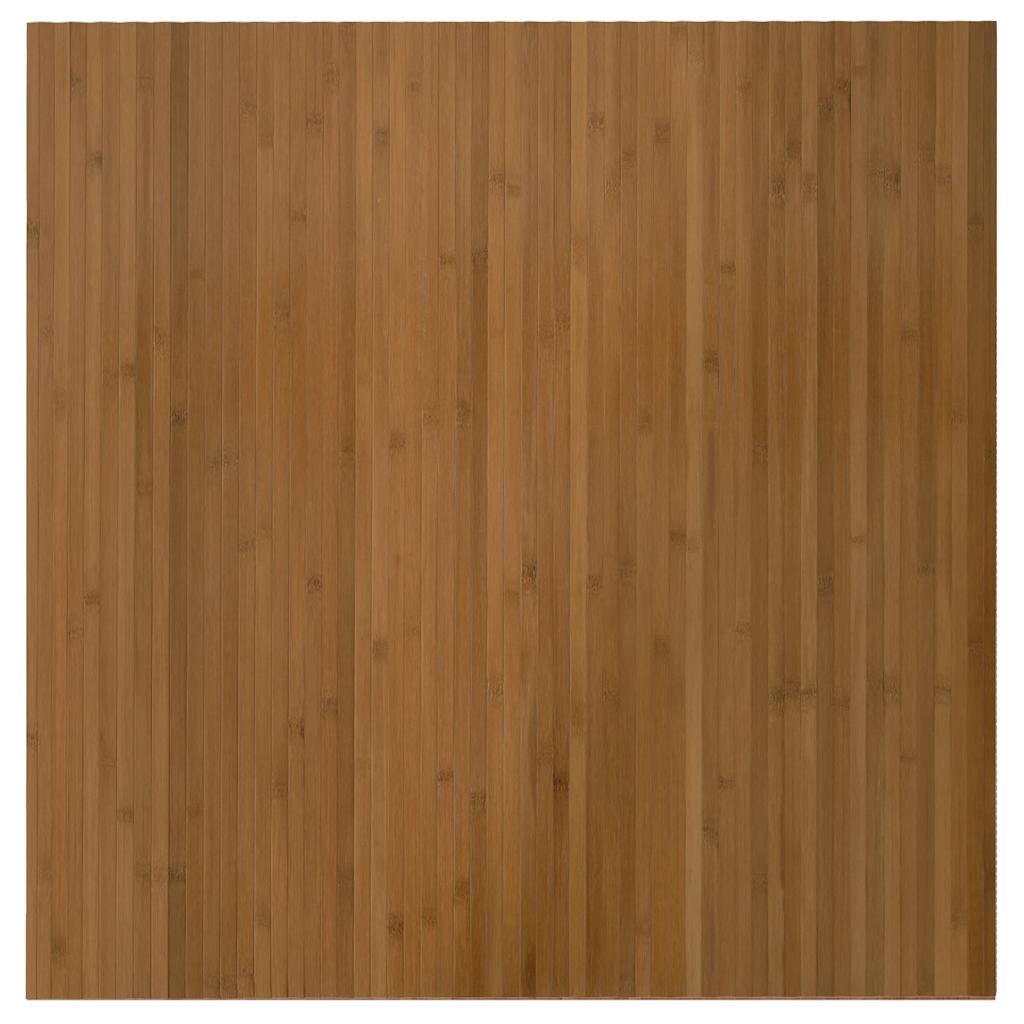 Rug Square Brown 100x100 cm Bamboo