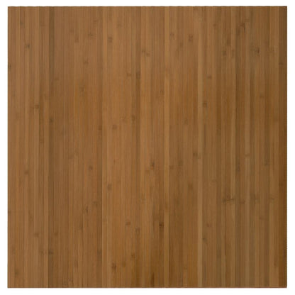 Rug Square Brown 100x100 cm Bamboo