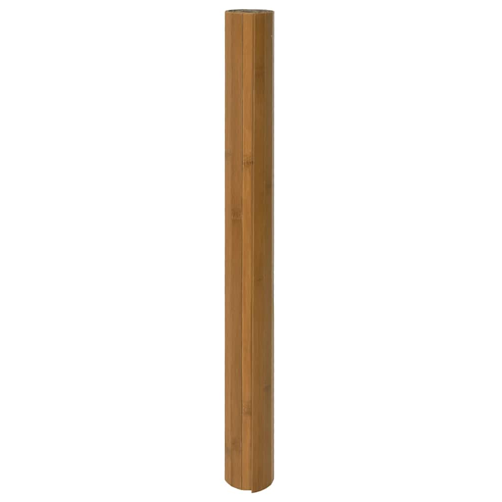 Rug Square Brown 100x100 cm Bamboo