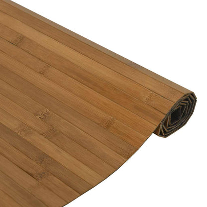Rug Square Brown 100x100 cm Bamboo