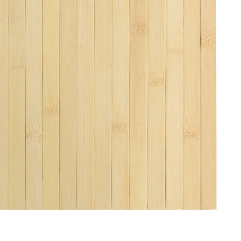 Rug Square Light Nature 100x100 cm Bamboo