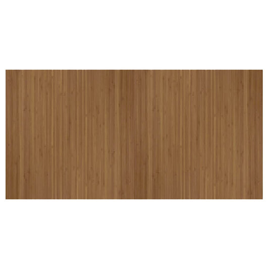 Rug Rectangular Brown 100x200 cm Bamboo