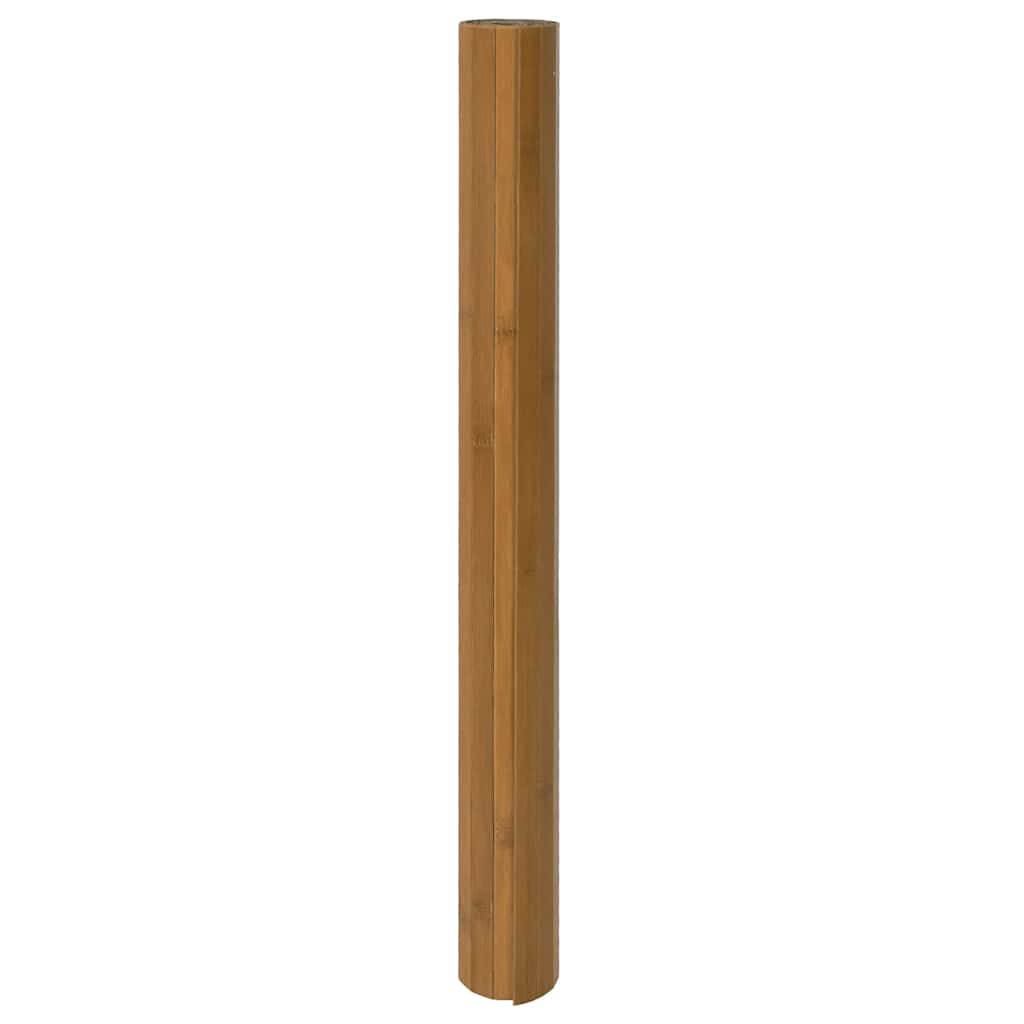 Rug Rectangular Brown 100x200 cm Bamboo