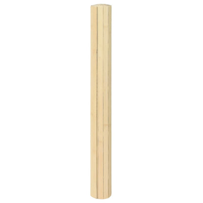 Rug Rectangular Light Nature 100x200 cm Bamboo