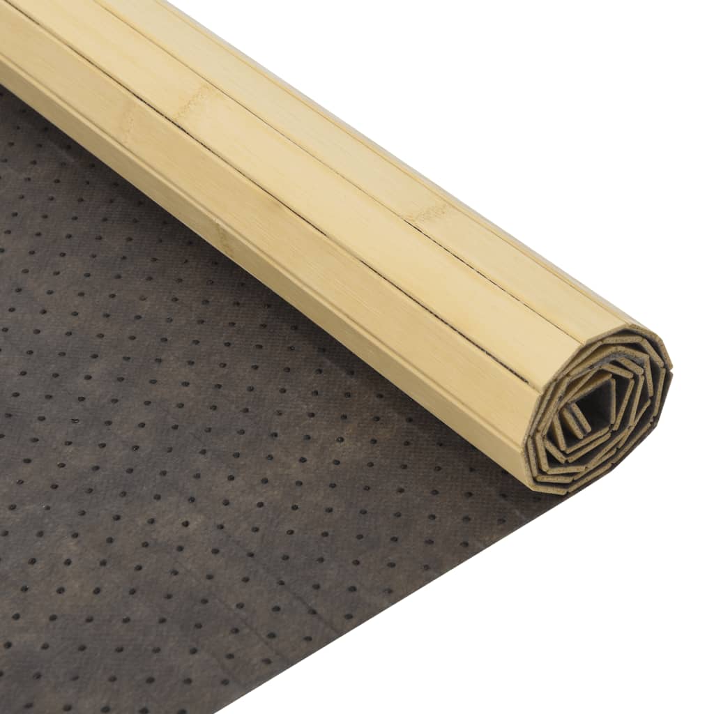 Rug Rectangular Light Nature 100x200 cm Bamboo