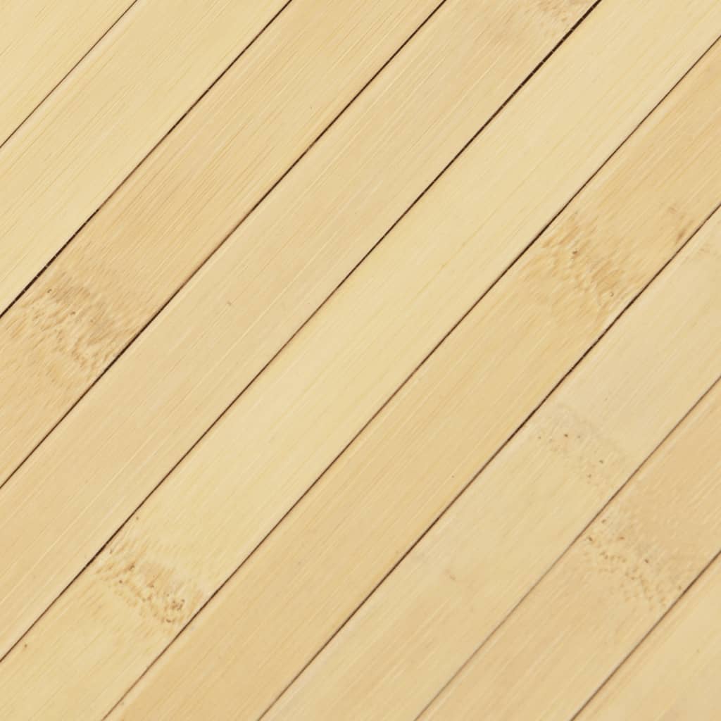 Rug Rectangular Light Nature 100x200 cm Bamboo
