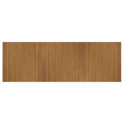Rug Rectangular Brown 100x300 cm Bamboo