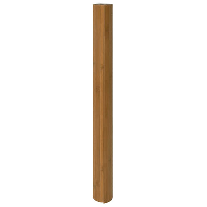 Rug Rectangular Brown 100x300 cm Bamboo