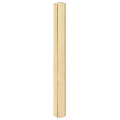 Rug Rectangular Light Nature 100x300 cm Bamboo