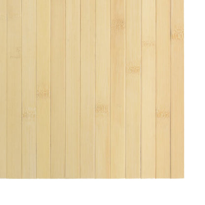 Rug Rectangular Light Nature 100x300 cm Bamboo