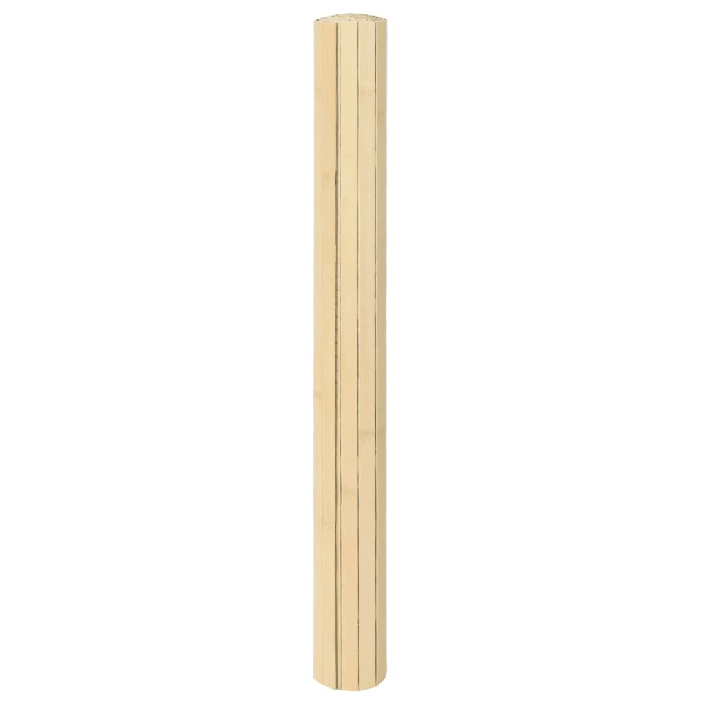 Rug Rectangular Light Nature 100x500 cm Bamboo